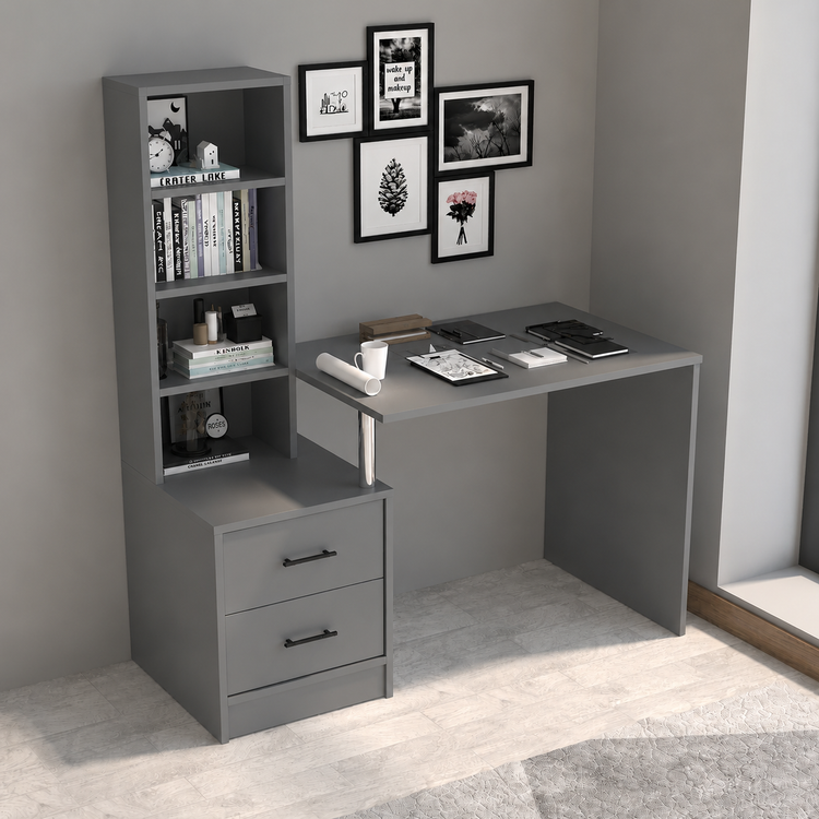 میز کار مدرن و کاربردی؛ ترکیب زیبایی و نظم mdf پاکچوب قابل جابجایی و بدون نیاز به نصاب